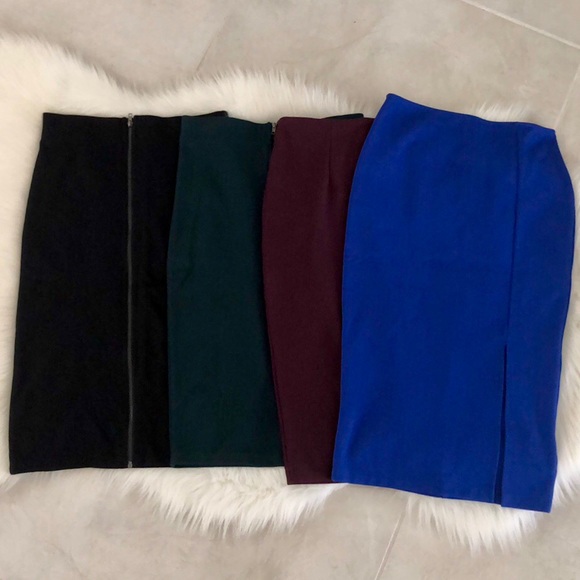 Bundle of 4 NEW Pencil Skirts, size small - Picture 3 of 6